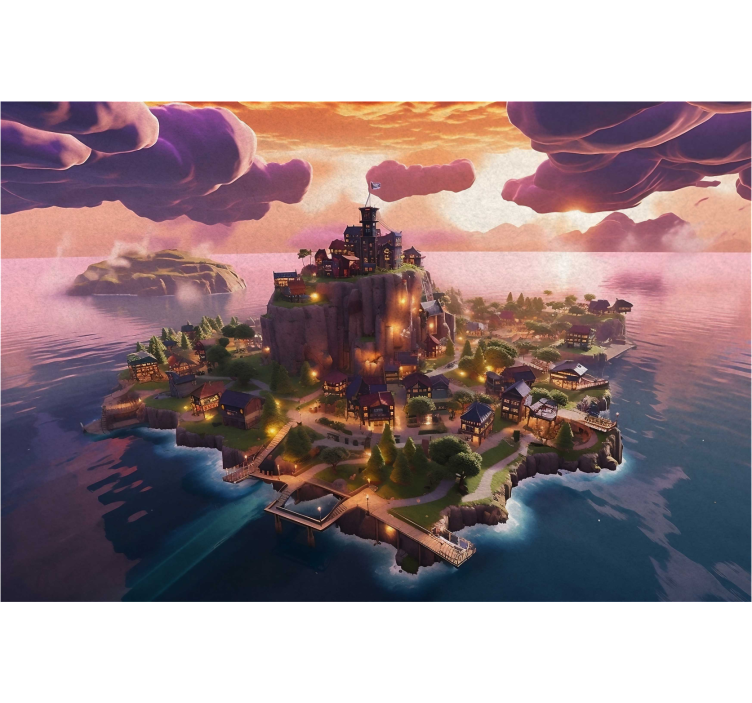 Magische avontuurlijke wereld fotobehang - TenStickers