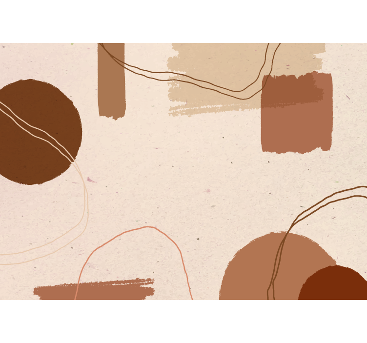 Abstract ontwerp terracotta fotobehang - TenStickers