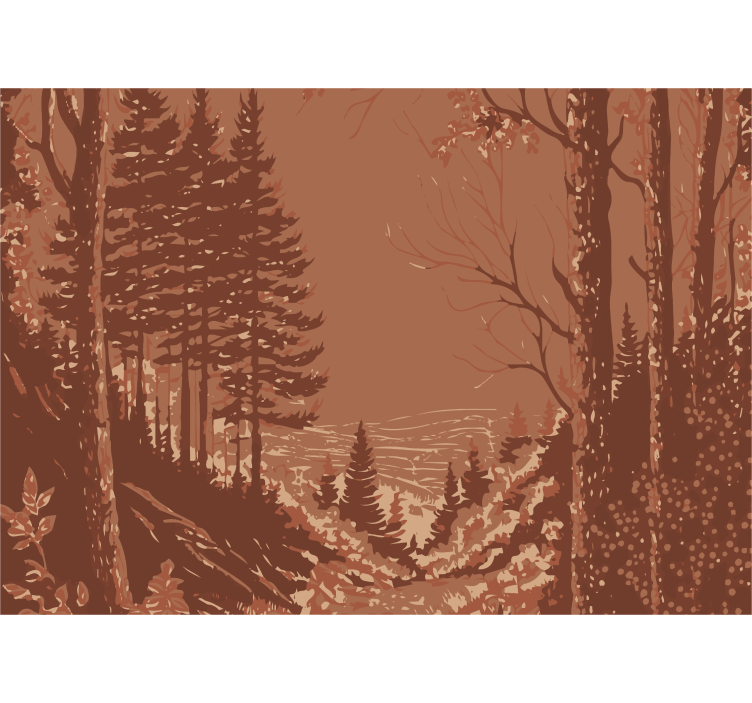 Natuur abstract ontwerp terracotta fototapet - TenStickers