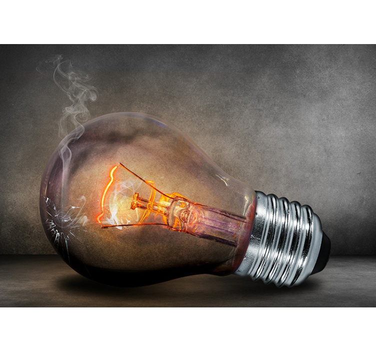 Verbrijzelde verlichting fotobehang 3d - TenStickers