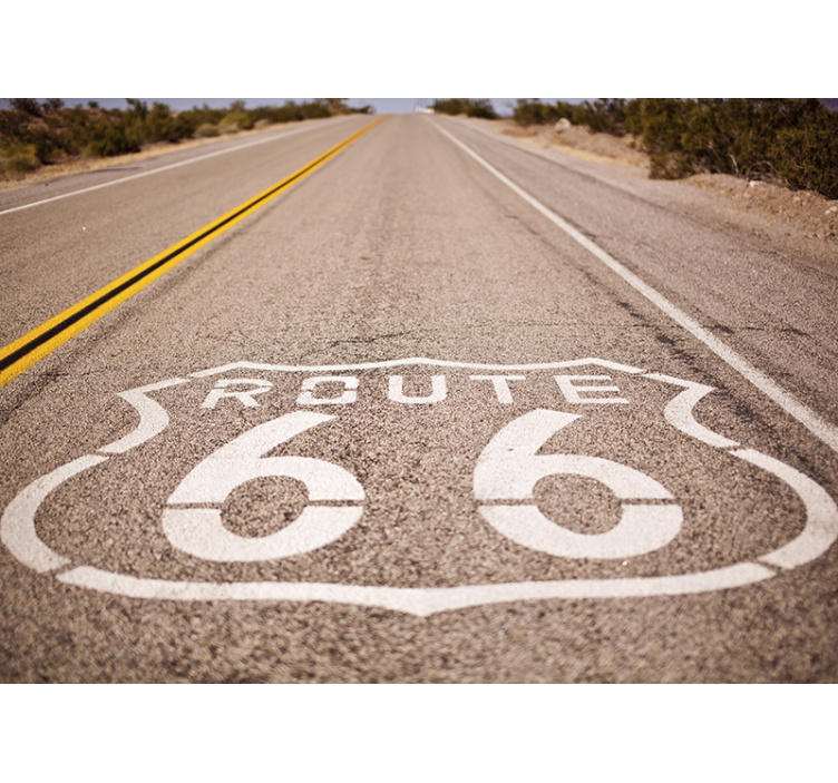 Iconische route 66 fotobehang steden en landen - TenStickers