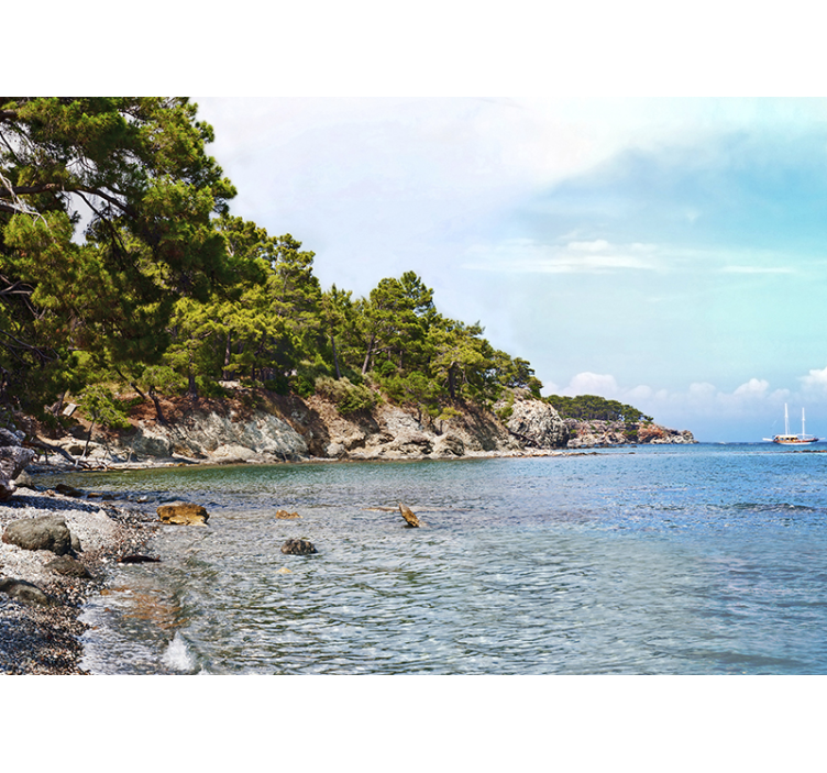 Antalya strand zee fotobehang - TenStickers