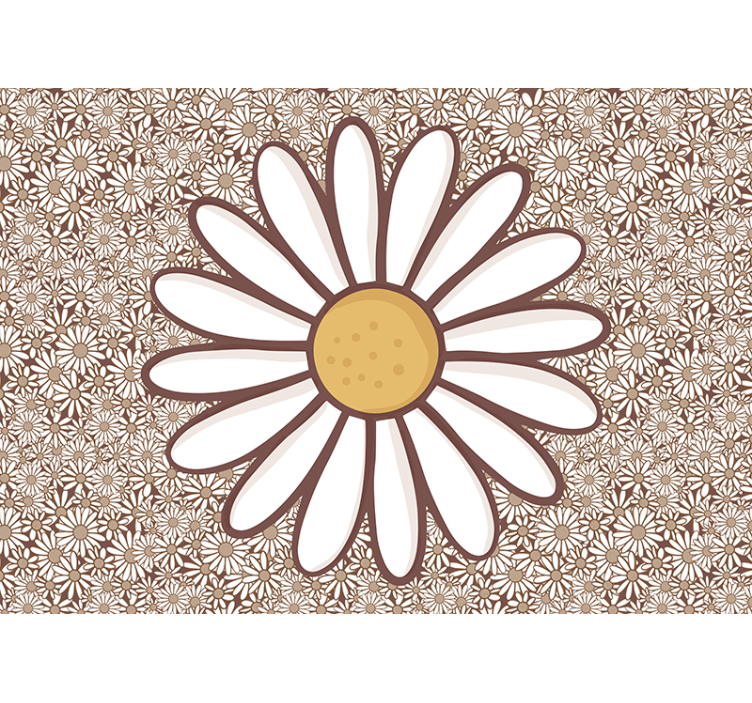 Fotobehang bloemen margriet bloem element - TenStickers