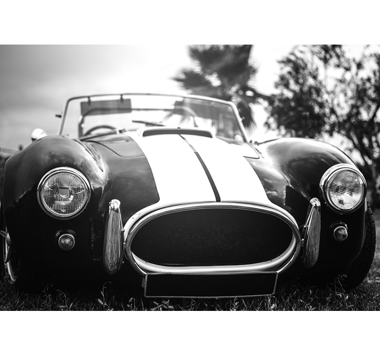 Vintage raceauto fotobehang - TenStickers