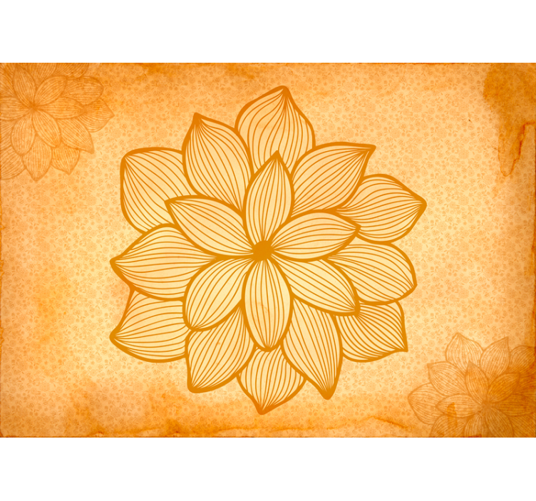 Fotobehang woonkamer groot bloemmotief - TenStickers