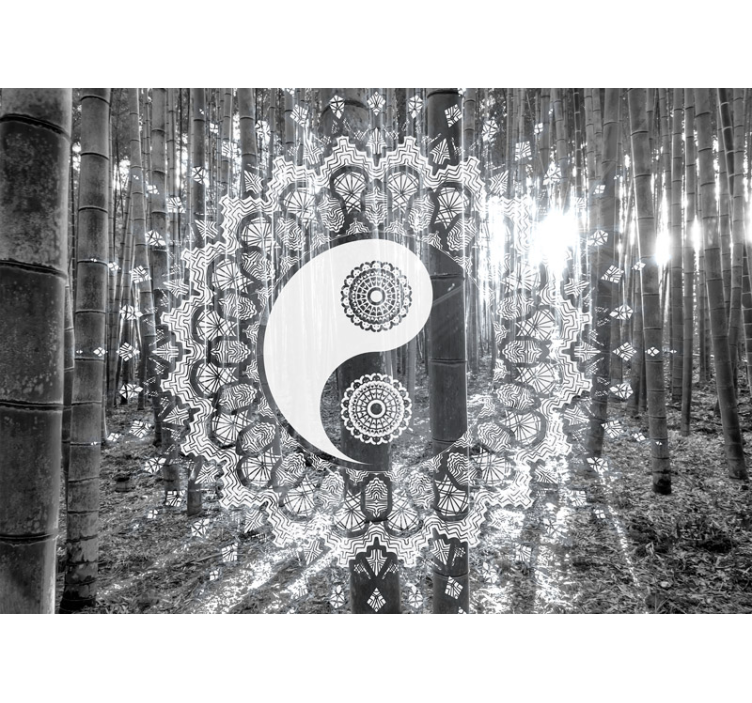 Zen fotobehang yin yang mandala - TenStickers