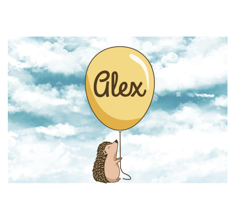 Fotobehang liefde egel ballon vreugde - TenStickers