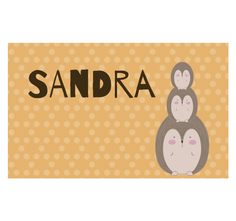 Schattige gestapelde egels foto behang kinderkamer - TenStickers