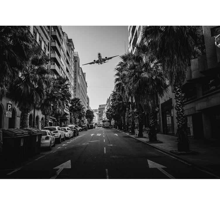 Fotobehang steden en landen luchtfoto van een stad - TenStickers