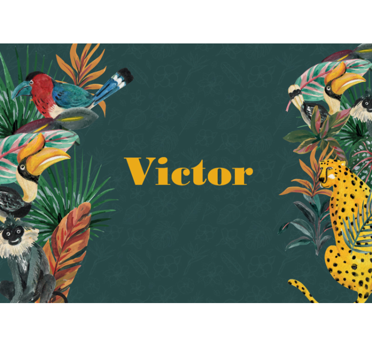 Fotobehang dieren exotische wilde levensreis - TenStickers