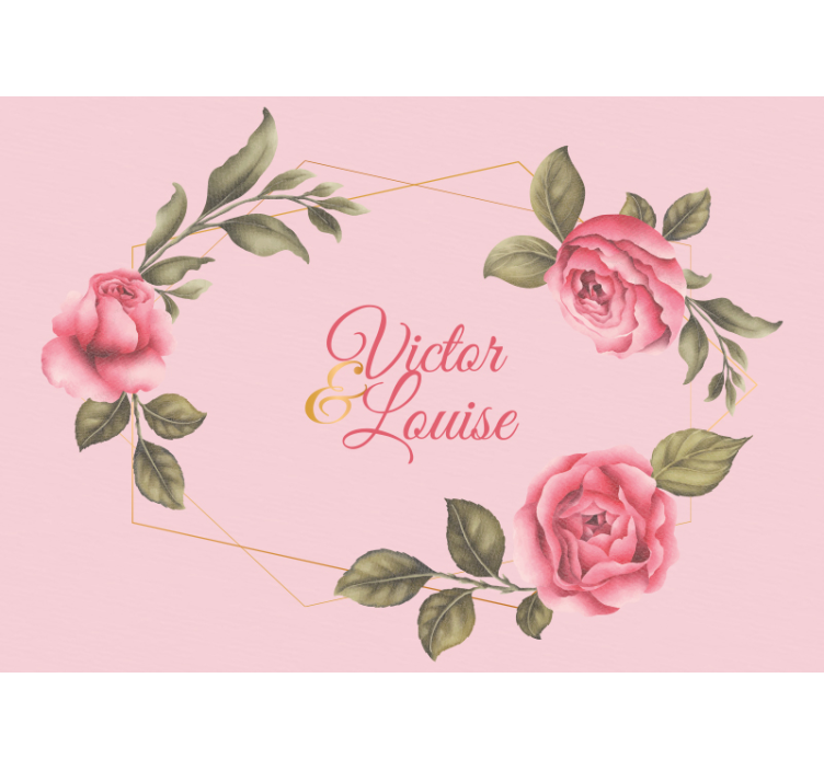 Elegant rozenarrangement fotobehang bloemen - TenStickers