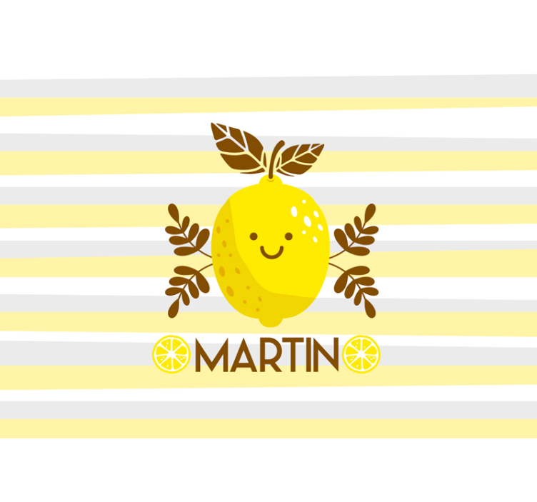 Foto behang kinderkamer smiling lemon decor - TenStickers