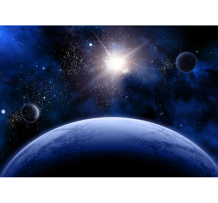 Kosmische leeservaring foto behang ruimte - TenStickers