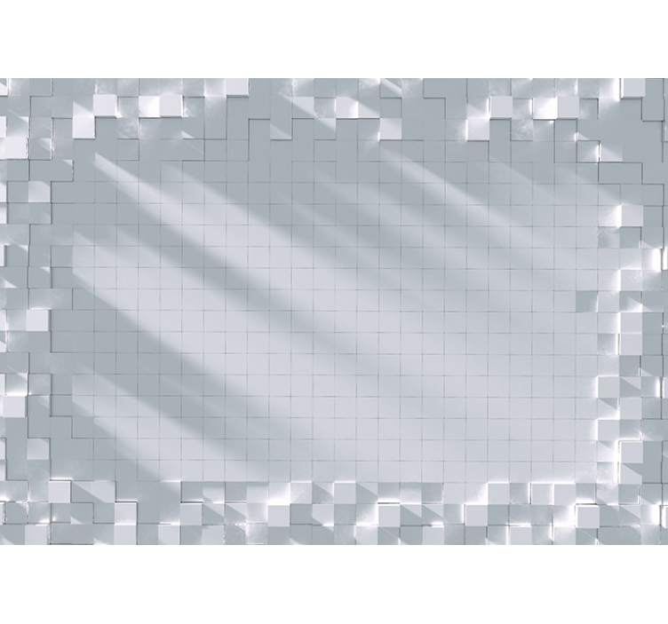 Fotobehang lijnen geometrisch tegelpatroon - TenStickers