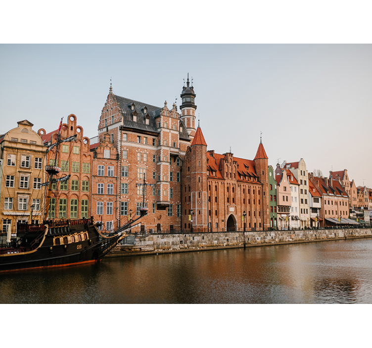 Fotobehang stad gdańsk - TenStickers