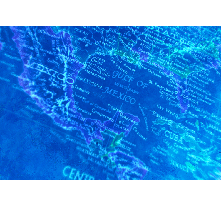 Vintage kaartontwerp fotobehang wereldkaart - TenStickers