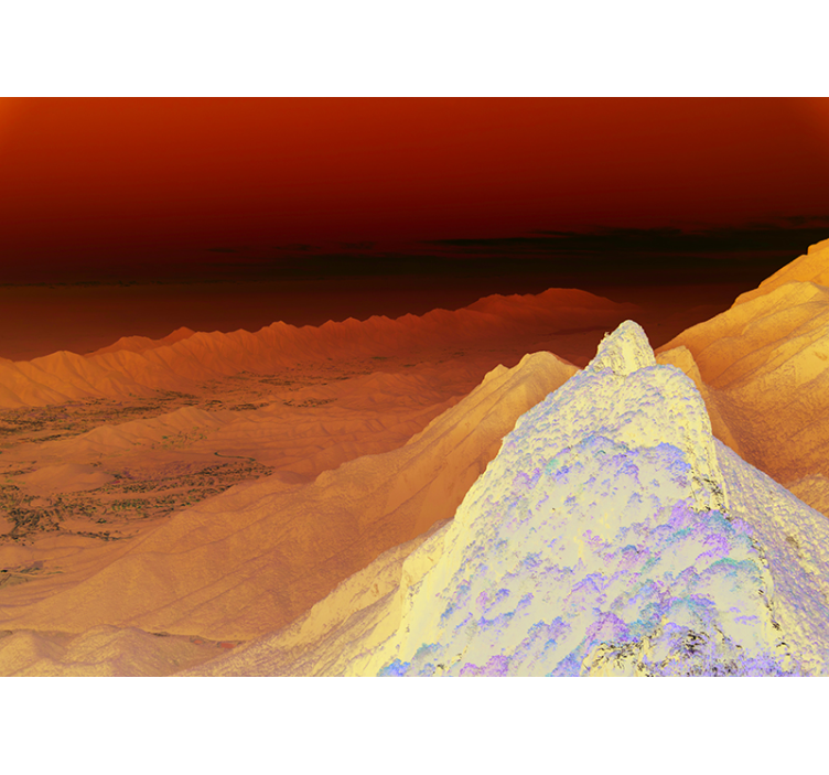 Fotobehang landschap adembenemend berglandschap - TenStickers