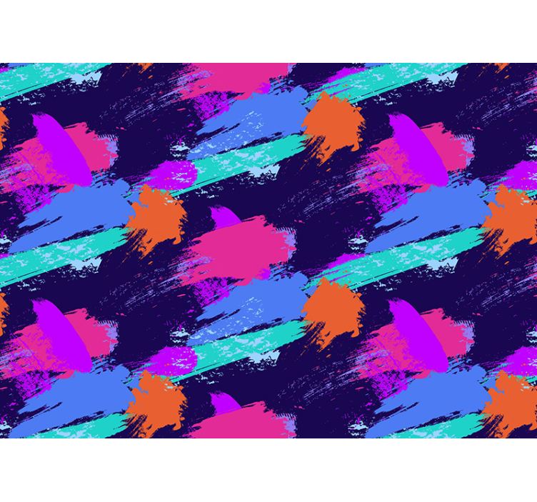 Abstract fotobehang kleurrijke penseelstreken - TenStickers