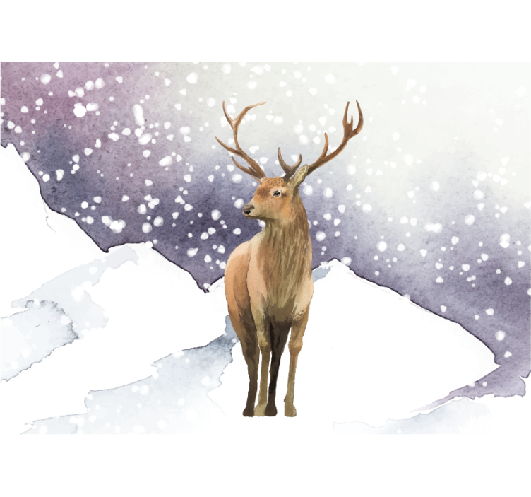 Fotobehang dieren majestueus hertenlandschap - TenStickers