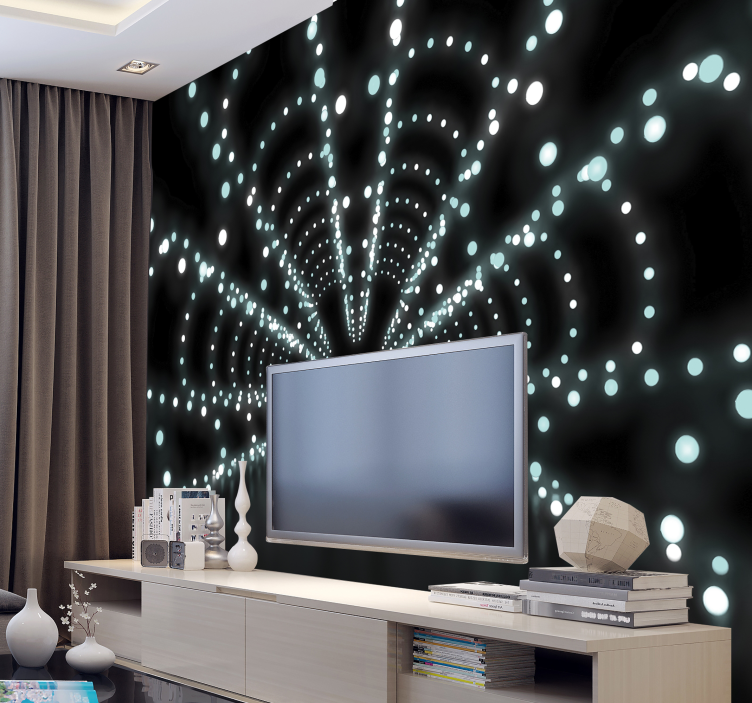 Abstracte cirkels fotobehang - TenStickers