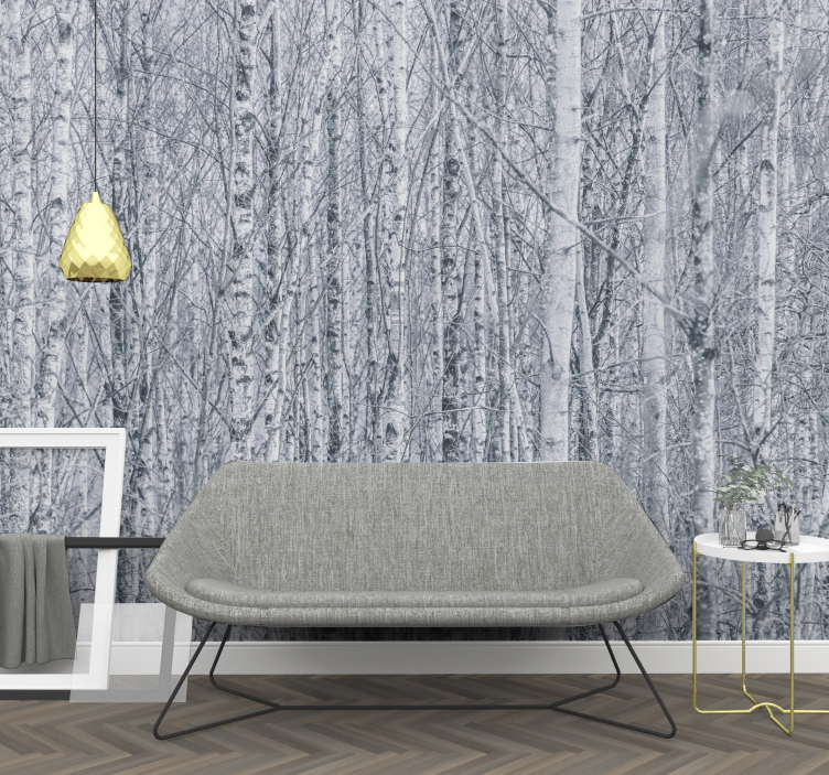 Foto behang bos berkenbos wildernis - TenStickers