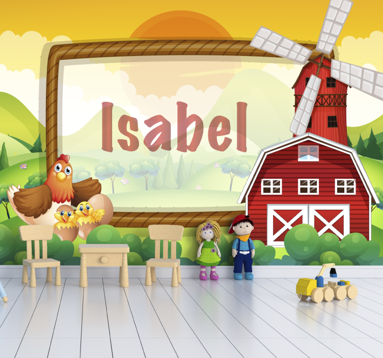 Foto behang kinderkamer boerderijvrienden - TenStickers