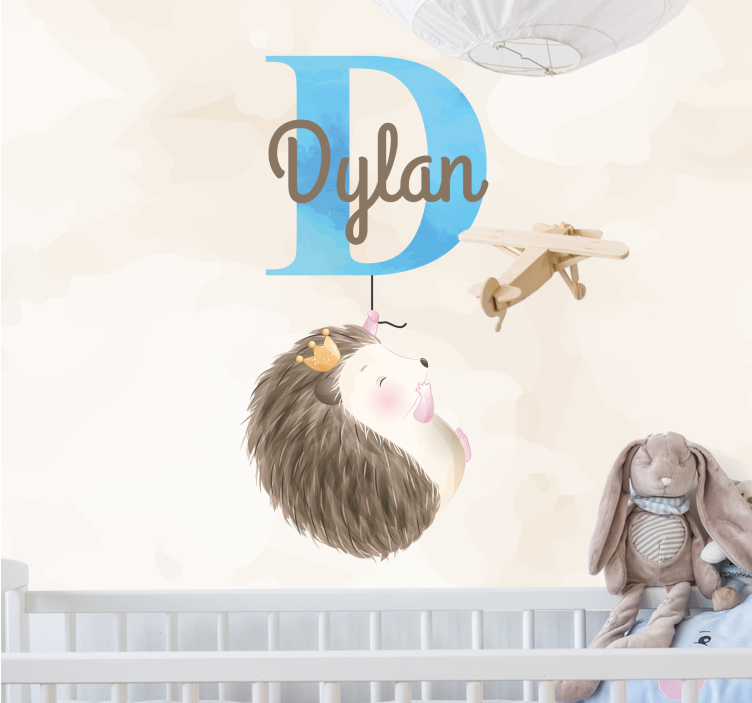 Foto behang kinderkamer schattig egeltje ontwerp - TenStickers