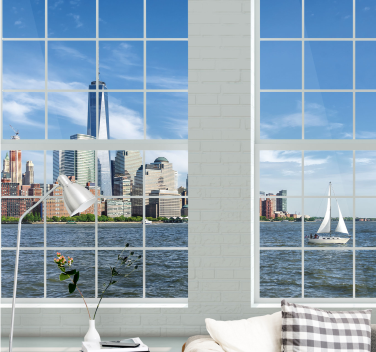 Foto behang new york iconische skyline - TenStickers