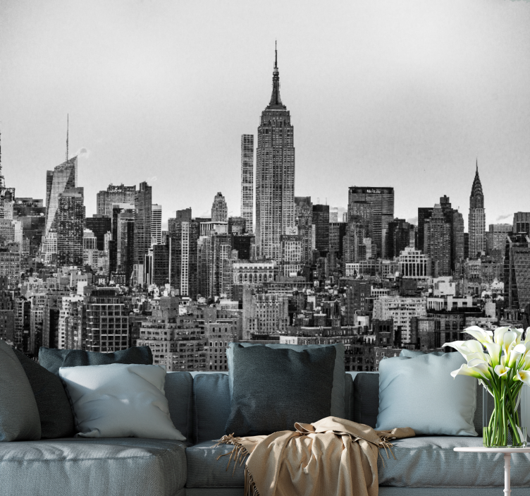 Foto behang new york iconische skyline nyc - TenStickers