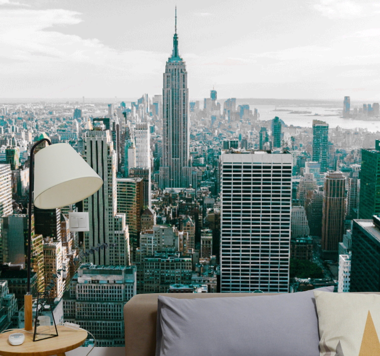 Foto behang new york iconische stad skyline - TenStickers