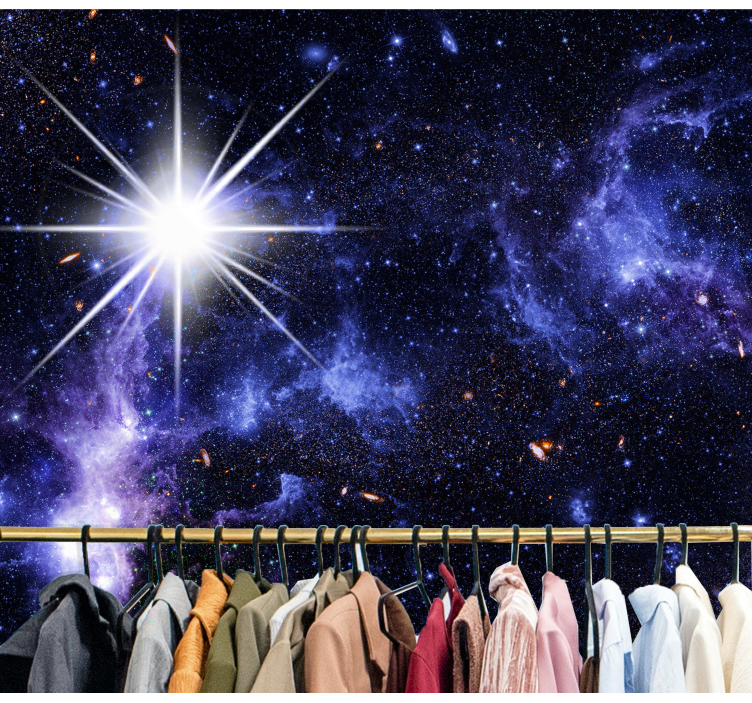 Foto behang ruimte kosmische sterrenhemel verkenning - TenStickers