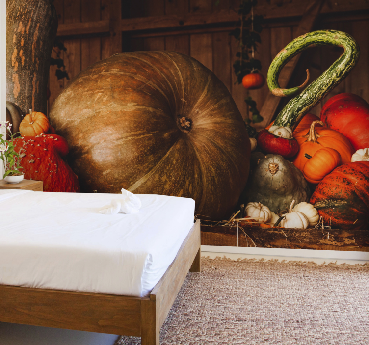 Fotobehang andere bloemen herfst oogst arrangement - TenStickers