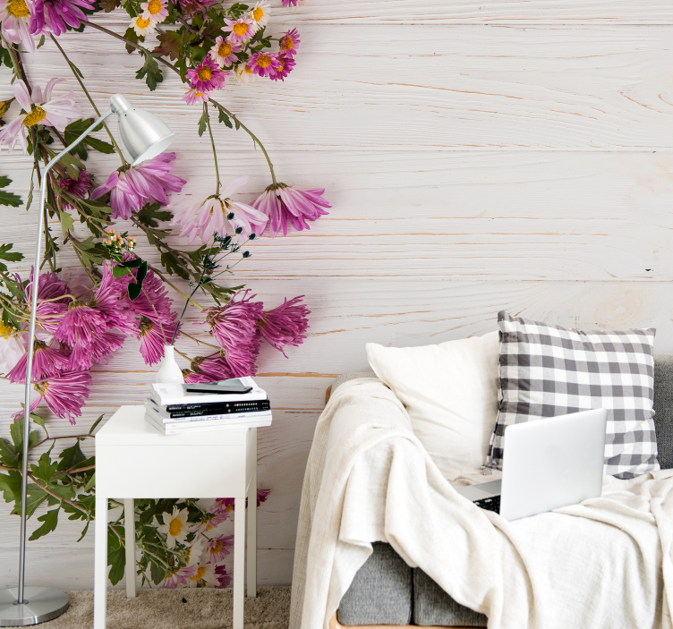 Fotobehang bloemen blush blossom compositie - TenStickers