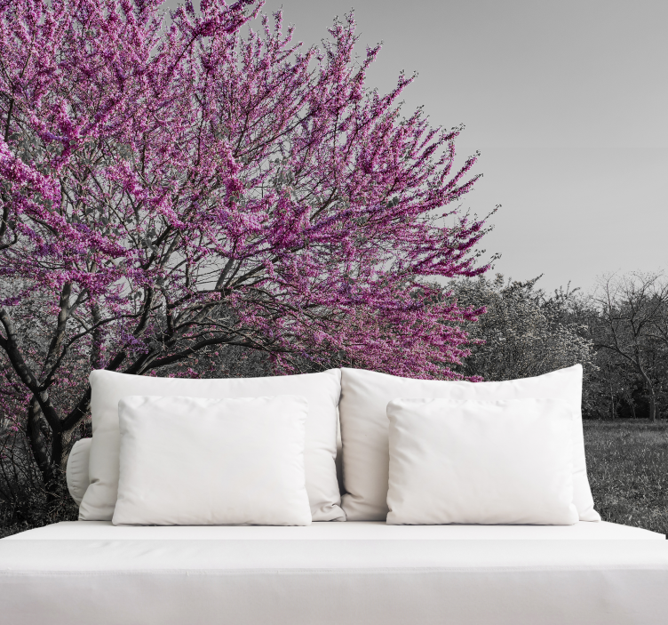 Fotobehang bloemen kersenbloesem boom - TenStickers