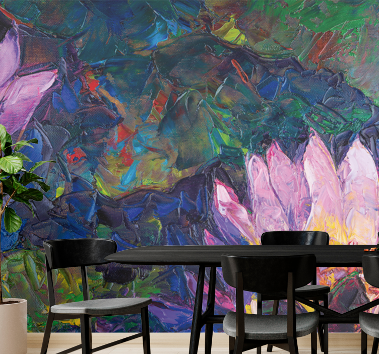 Fotobehang bloemen lotusbloem abstract - TenStickers