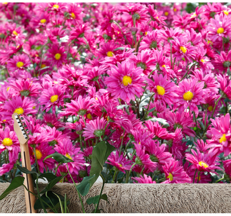 Fotobehang bloemen roze bloemenexplosie - TenStickers
