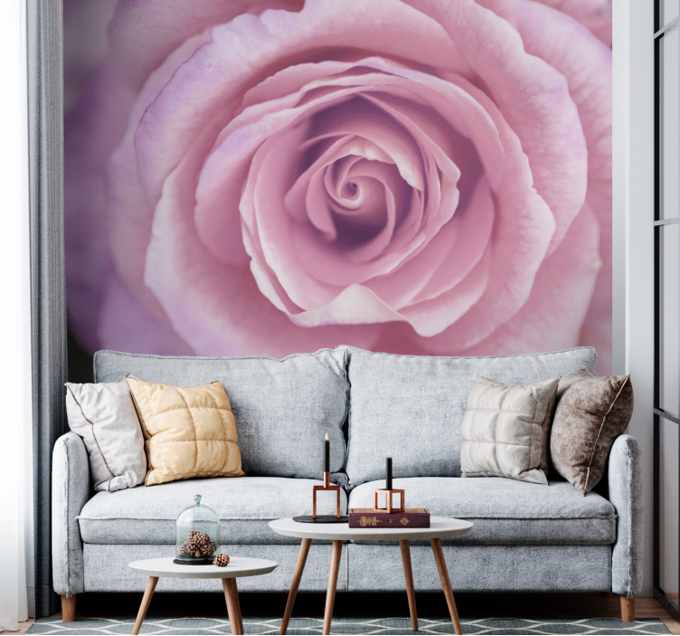 Fotobehang bloemen rozenbloesem in roze - TenStickers