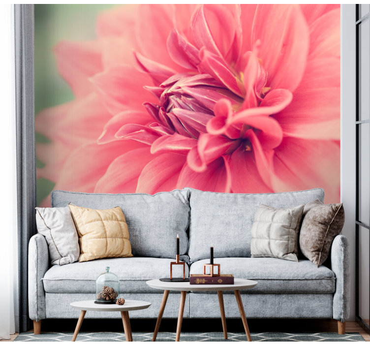 Fotobehang bloemen vivace roze bloesem - TenStickers