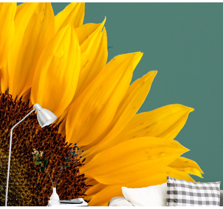 Fotobehang bloemen zonnebloem close-up - TenStickers