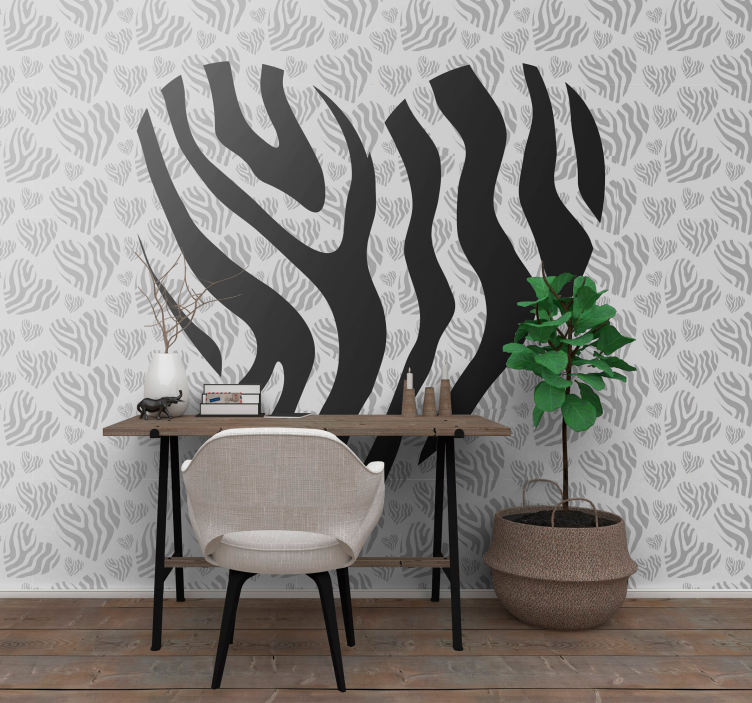 Fotobehang dieren zebra strepenpatroon - TenStickers