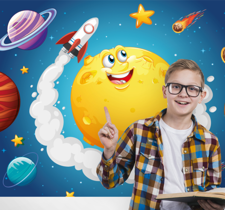 Fotobehang fantasie ruimte avontuur thema - TenStickers