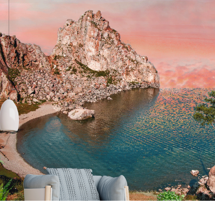 Fotobehang landschap rustig oceaanperspectief - TenStickers