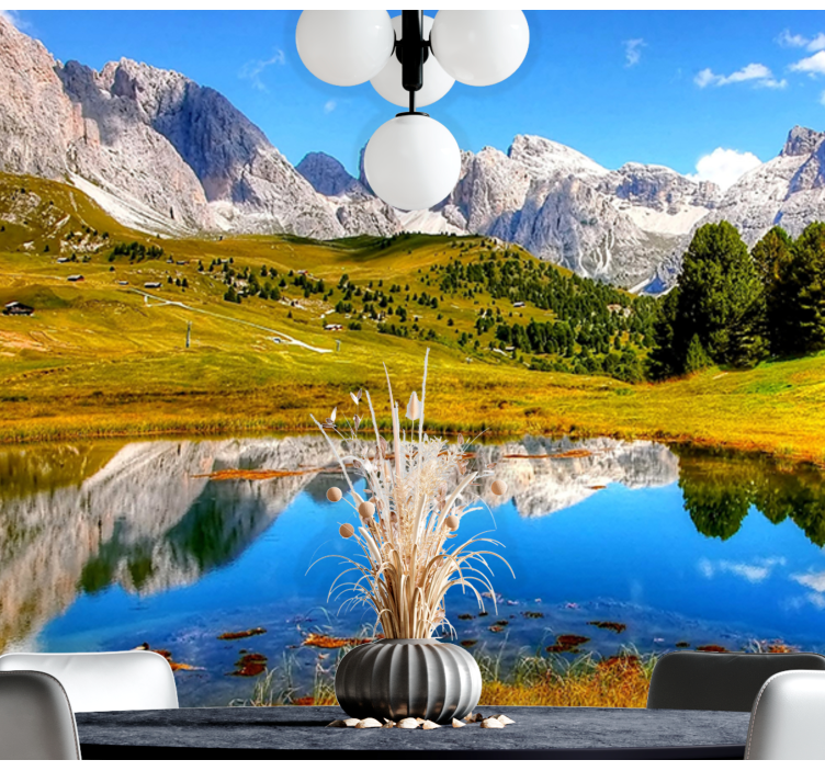 Fotobehang landschap stille berg echo - TenStickers