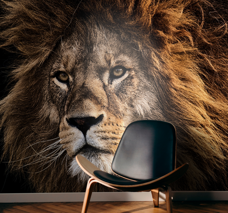 Fotobehang leeuwen majestueuze leeuwen kunst - TenStickers