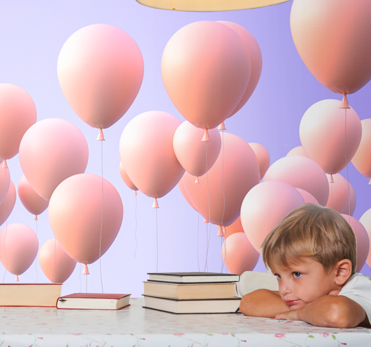 Fotobehang liefde vrolijke ballonmomenten - TenStickers