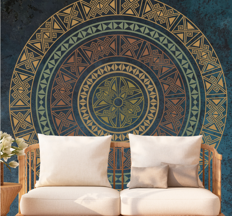 Fotobehang mandala complexe geometrische patronen - TenStickers