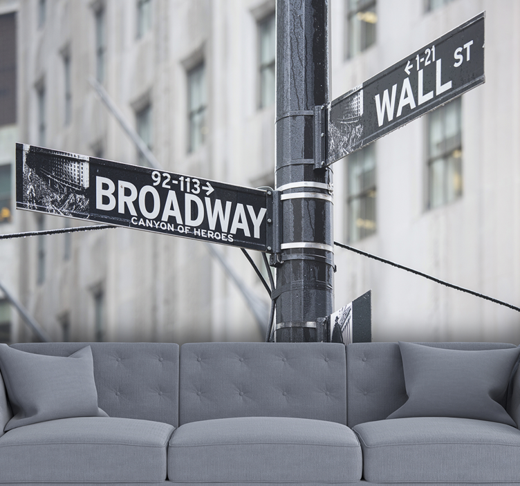 Fotobehang steden en landen broadway wall street - TenStickers