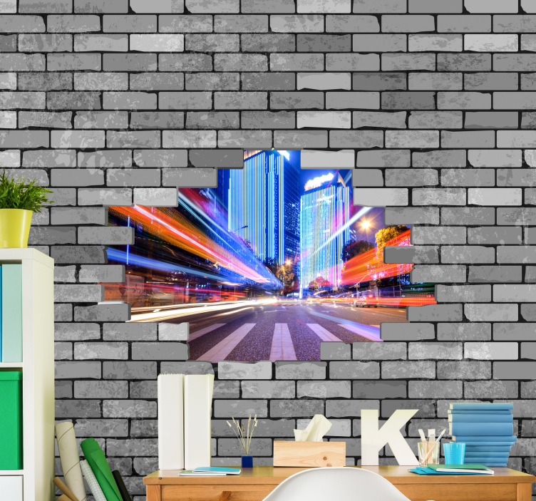 Fotobehang steden en landen levendige stadsgezichten - TenStickers