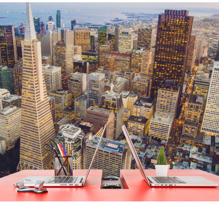 Fotobehang steden en landen san francisco skyline - TenStickers