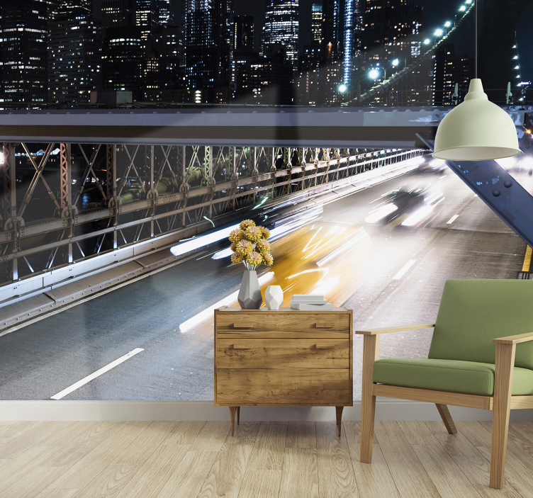 Fotobehang steden en landen stadsnachtlichten - TenStickers